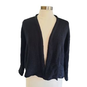 Eileen Fisher Open Front Merino Wool Cardigan